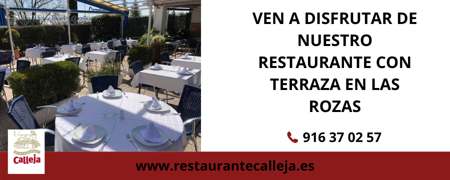 Ven a disfrutar de nuestro restaurante con terraza en las rozas